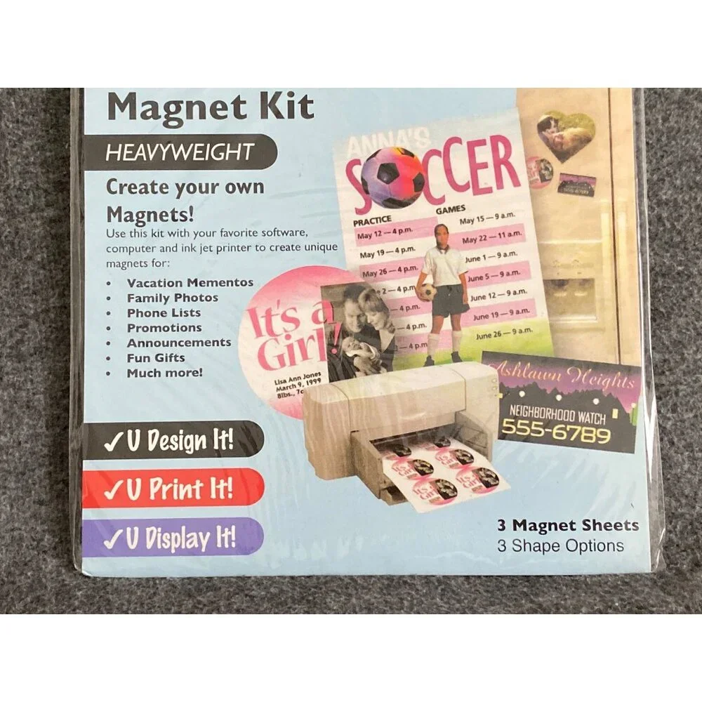 VTG U Create It UCIM09 & Invent It 09212-0 Heavy Weight Sealed Magnet Kit Person